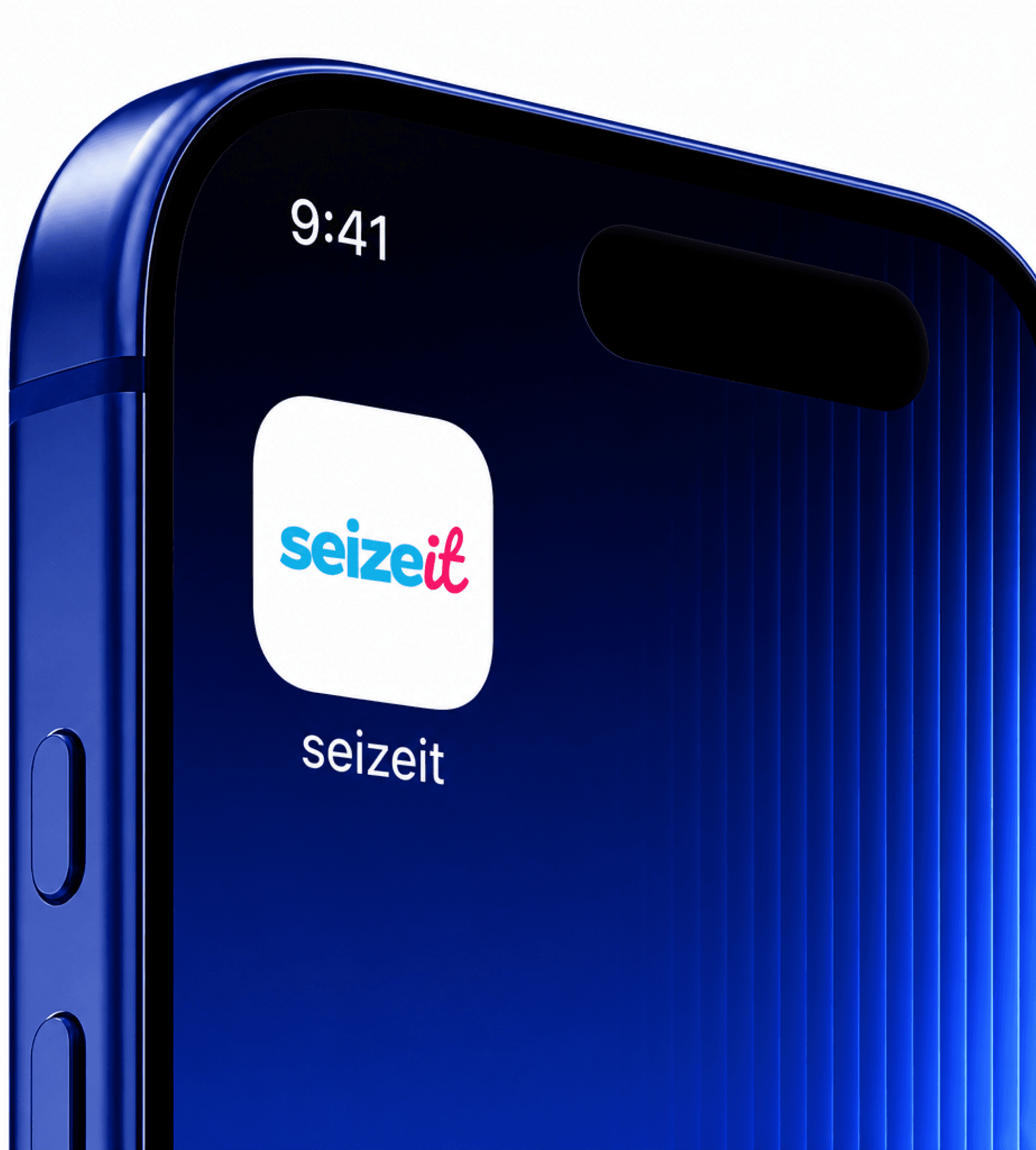 The Seizeit app running on a phone
